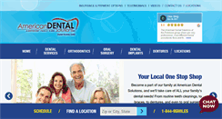 Desktop Screenshot of americandentalsolutions.net