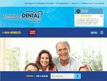Tablet Screenshot of americandentalsolutions.net